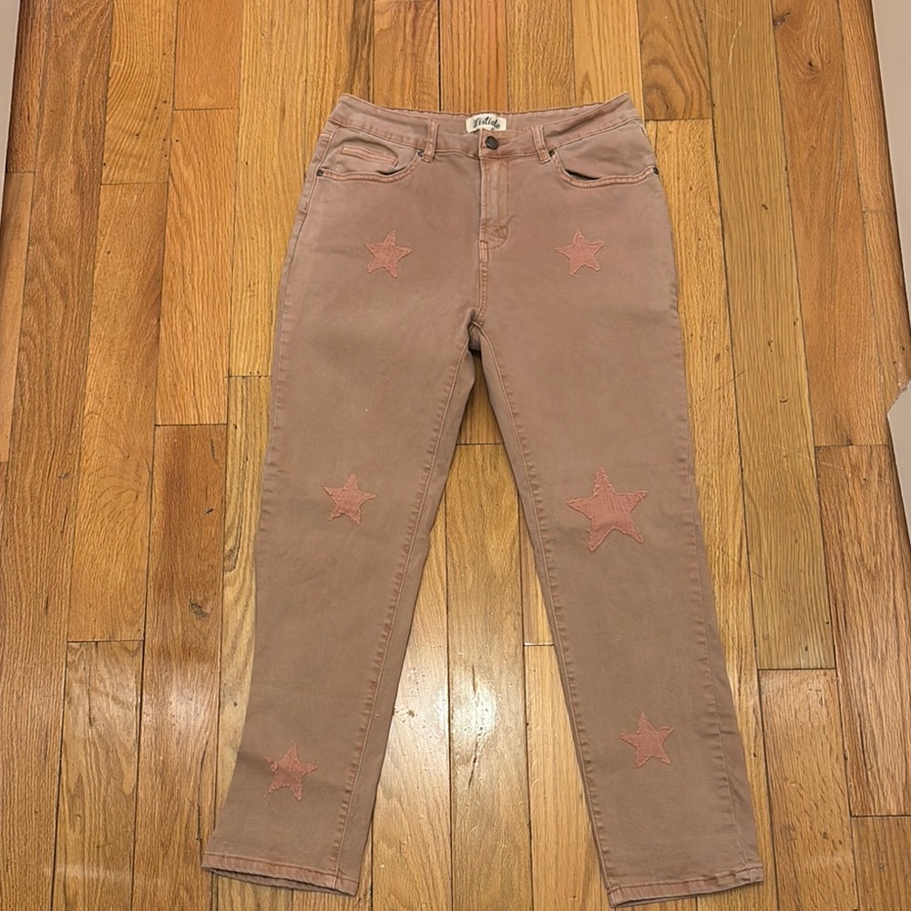 Listicle Star Embellished Pants Size Large